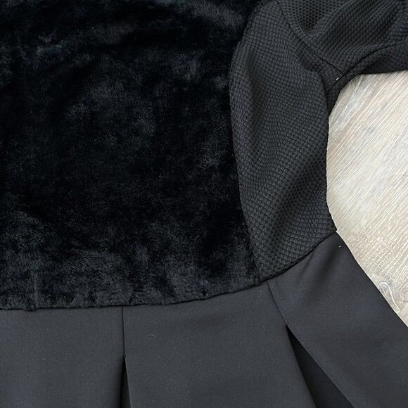 Elie Tahari Mixed Media Fit & Flare Dress Black Size 4 - Picture 13 of 16